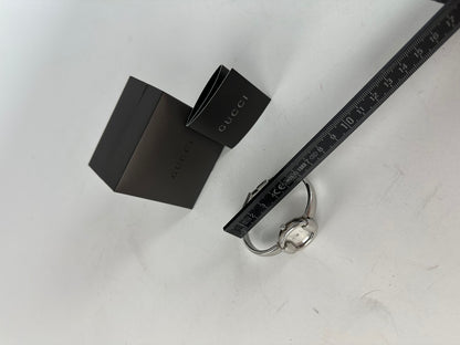 Vintage Gucci Quartz Horsebit Watch Silver