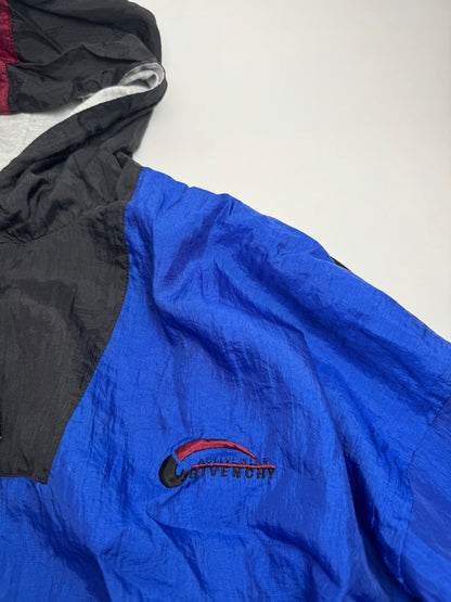 Vintage Givenchy Windbreaker Jacket L Blue Black