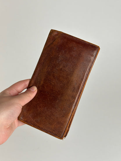 Vintage Coach Leather ID Holder Brown