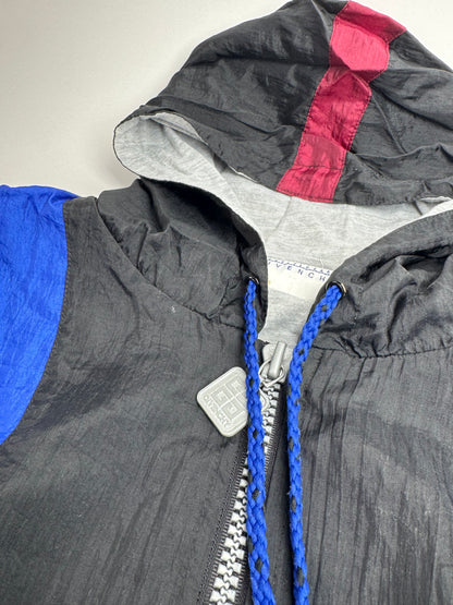Vintage Givenchy Windbreaker Jacket L Blue Black