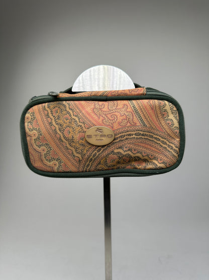 Etro Multicolor Paisley Print Cosmetic Case Fabric