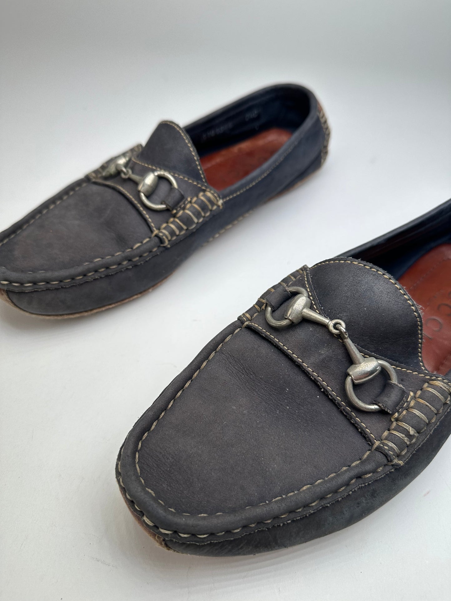 Vintage Gucci Suede Horsebit Loafer Anthracite 40,5