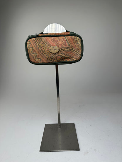 Etro Multicolor Paisley Print Cosmetic Case Fabric