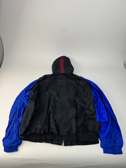 Vintage Givenchy Windbreaker Jacket L Blue Black
