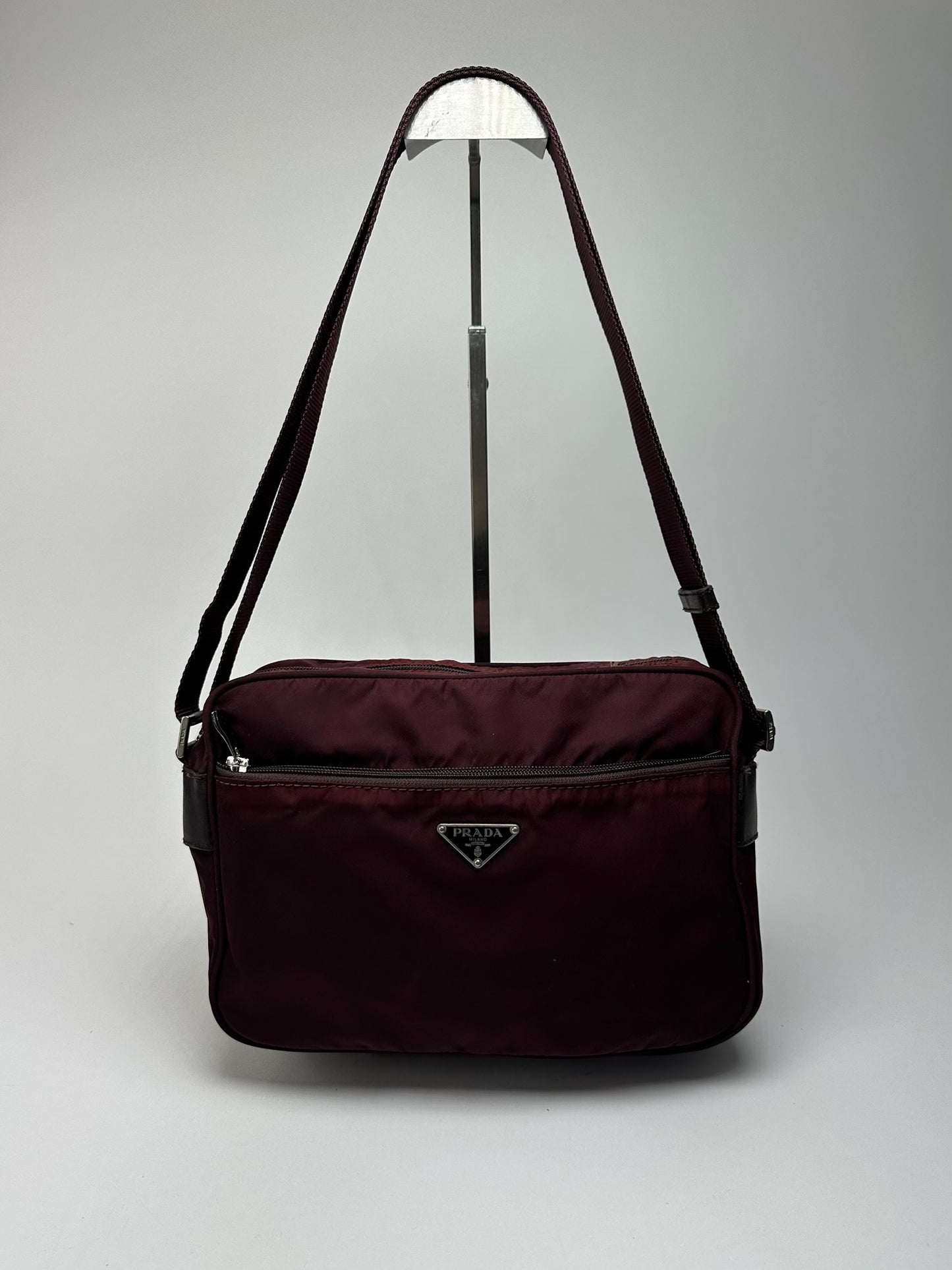 Vintage Prada Polyester Bag purple