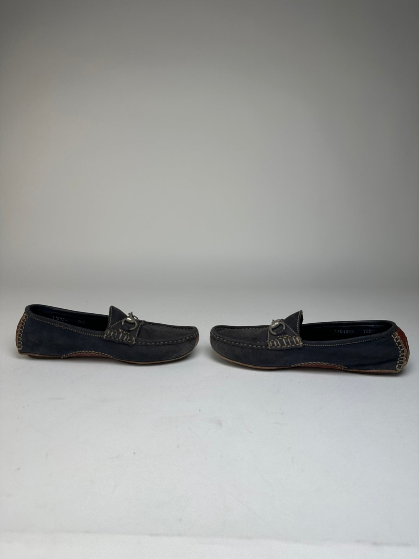 Vintage Gucci Suede Horsebit Loafer Anthracite 40,5