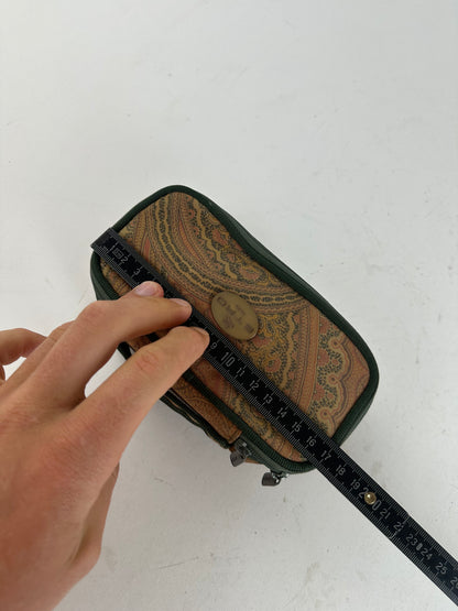 Etro Multicolor Paisley Print Cosmetic Case Fabric