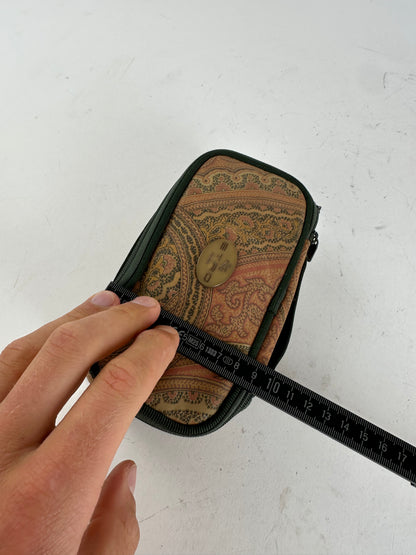 Etro Multicolor Paisley Print Cosmetic Case Fabric
