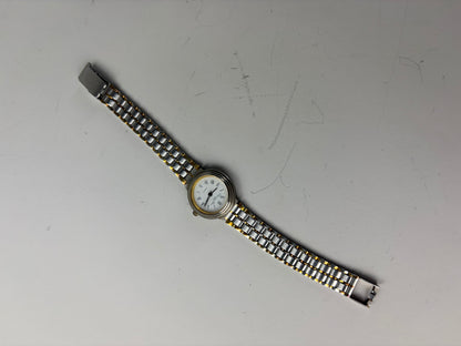 Vintage Dior Stainless Steel Bracelet Watch Silver Gold