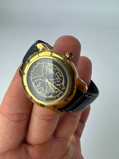Montre Fendi Vintage 2 Cadrans Or Noir
