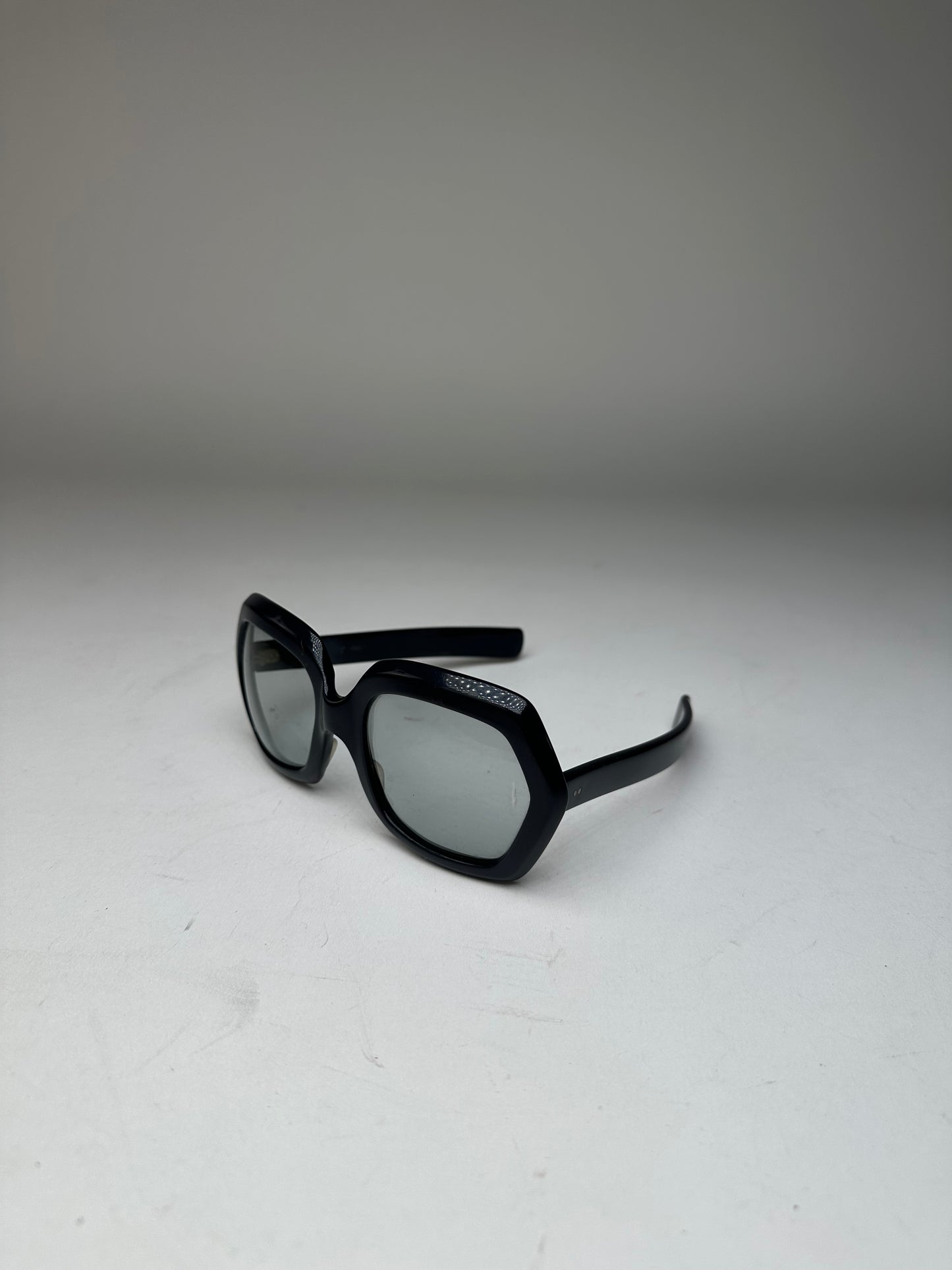 Vintage Givenchy Obersized Sunglasses Black Blue