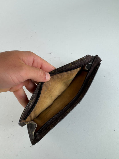 Pochette vintage Louis Vuitton en cuir monogramme marron