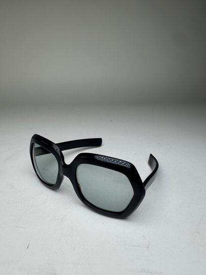 Vintage Givenchy Obersized Sunglasses Black Blue