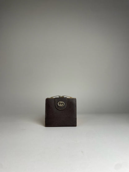Vintage Gucci Marmont Leather Wallet Brown
