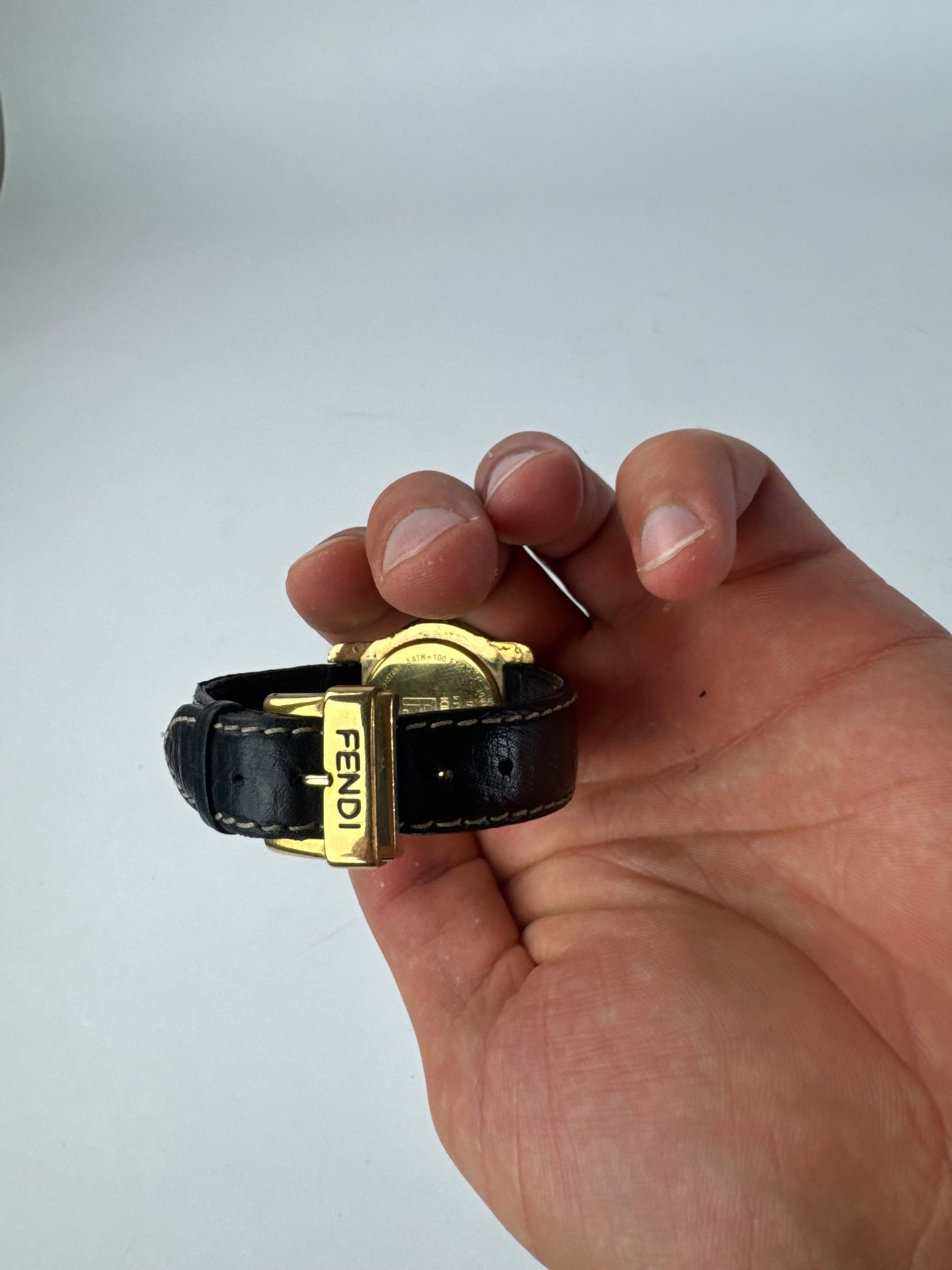 Montre Fendi Vintage 2 Cadrans Or Noir