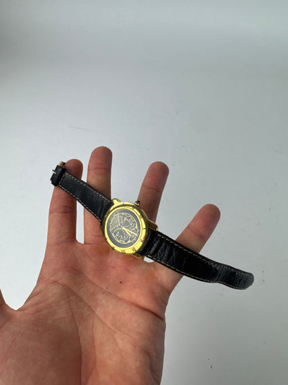 Montre Fendi Vintage 2 Cadrans Or Noir