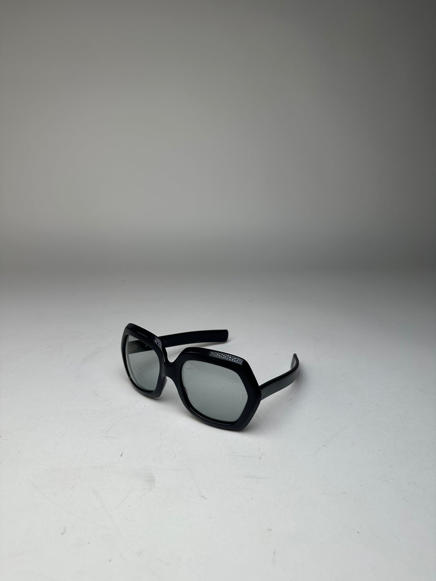 Vintage Givenchy Obersized Sunglasses Black Blue