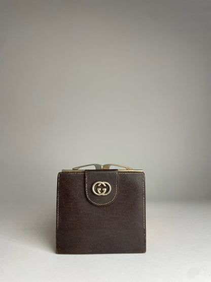 Vintage Gucci Marmont Leather Wallet Brown