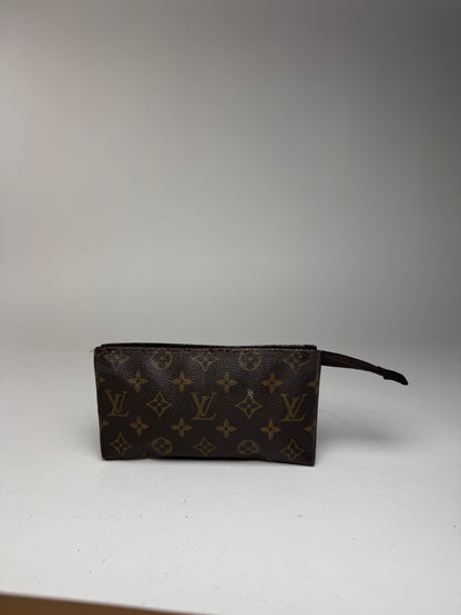 Pochette vintage Louis Vuitton en cuir monogramme marron