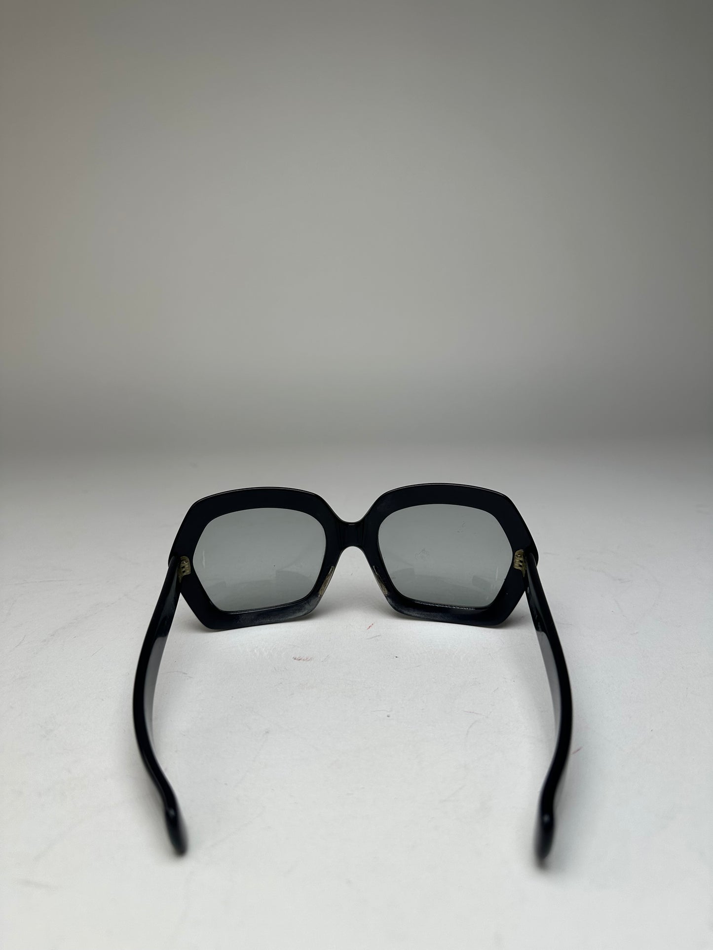 Vintage Givenchy Obersized Sunglasses Black Blue