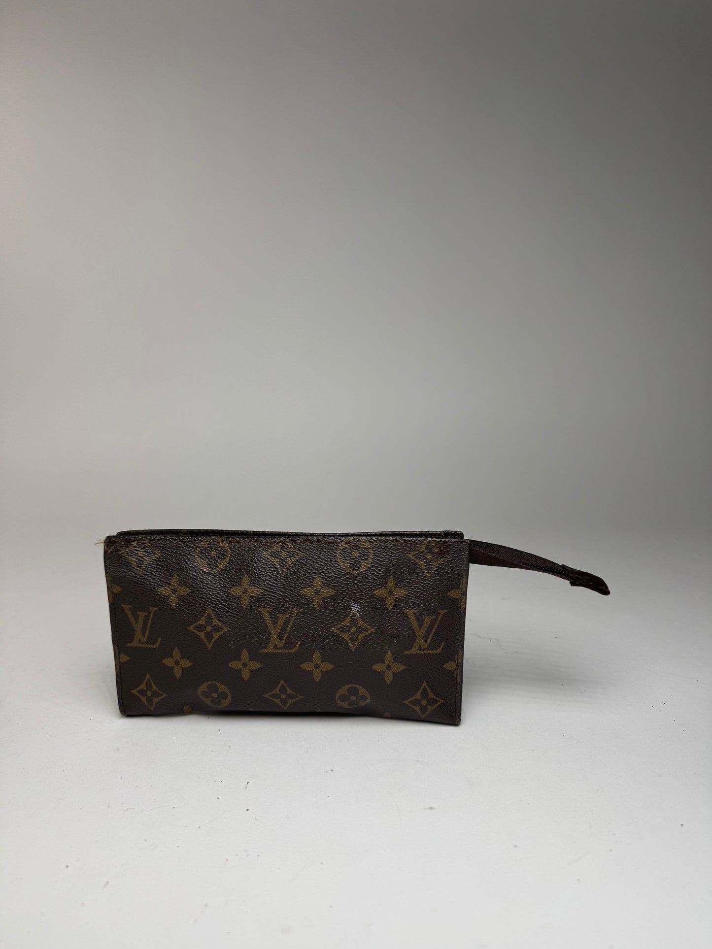 Pochette vintage Louis Vuitton en cuir monogramme marron