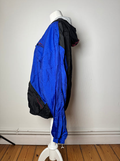 Vintage Givenchy Windbreaker Jacket L Blue Black