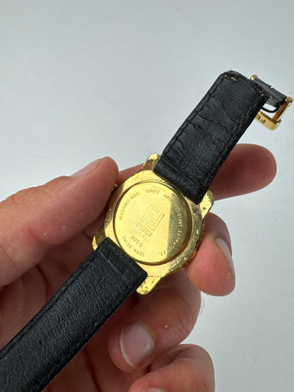 Montre Fendi Vintage 2 Cadrans Or Noir