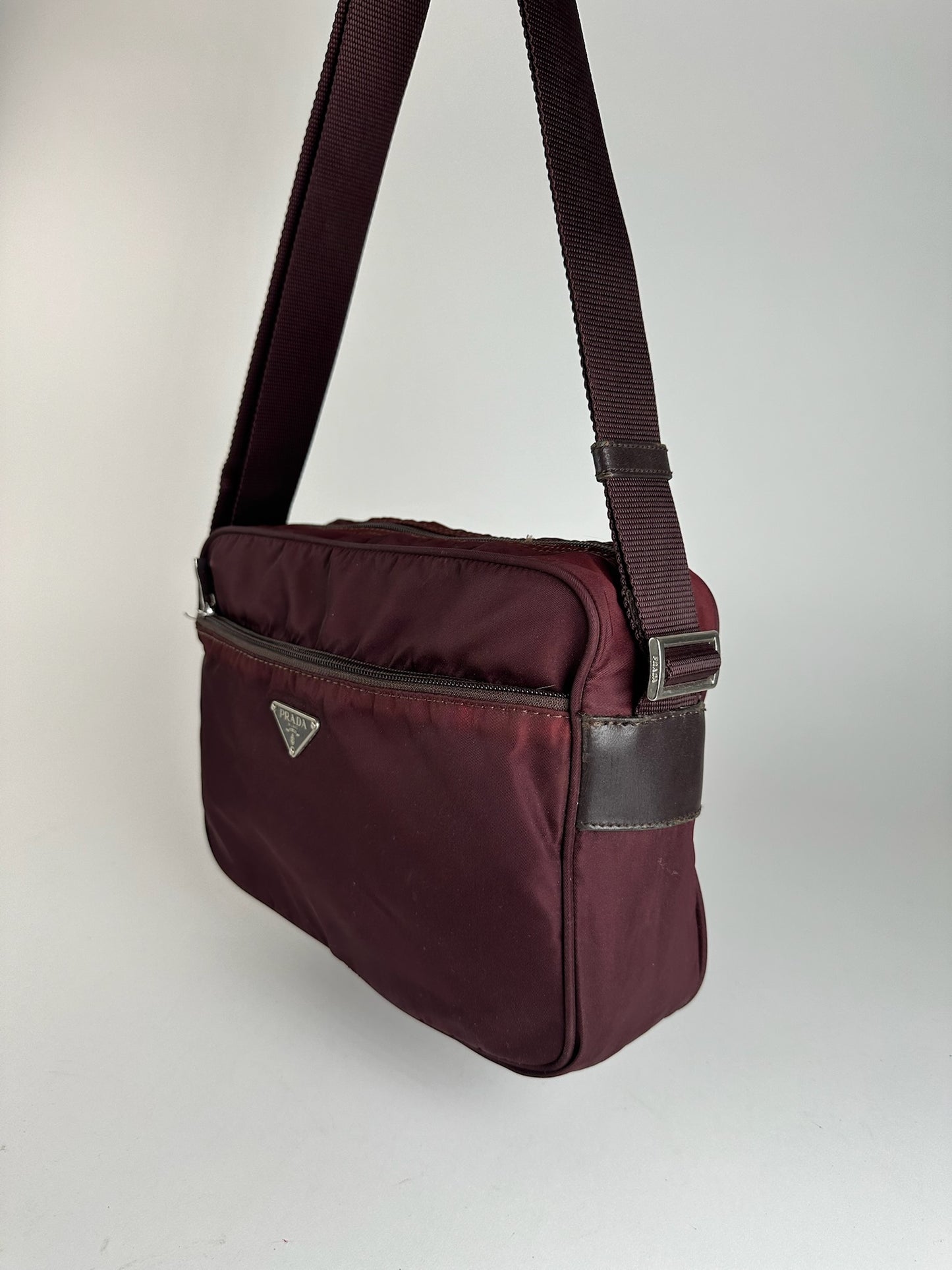 Vintage Prada Polyester Bag purple