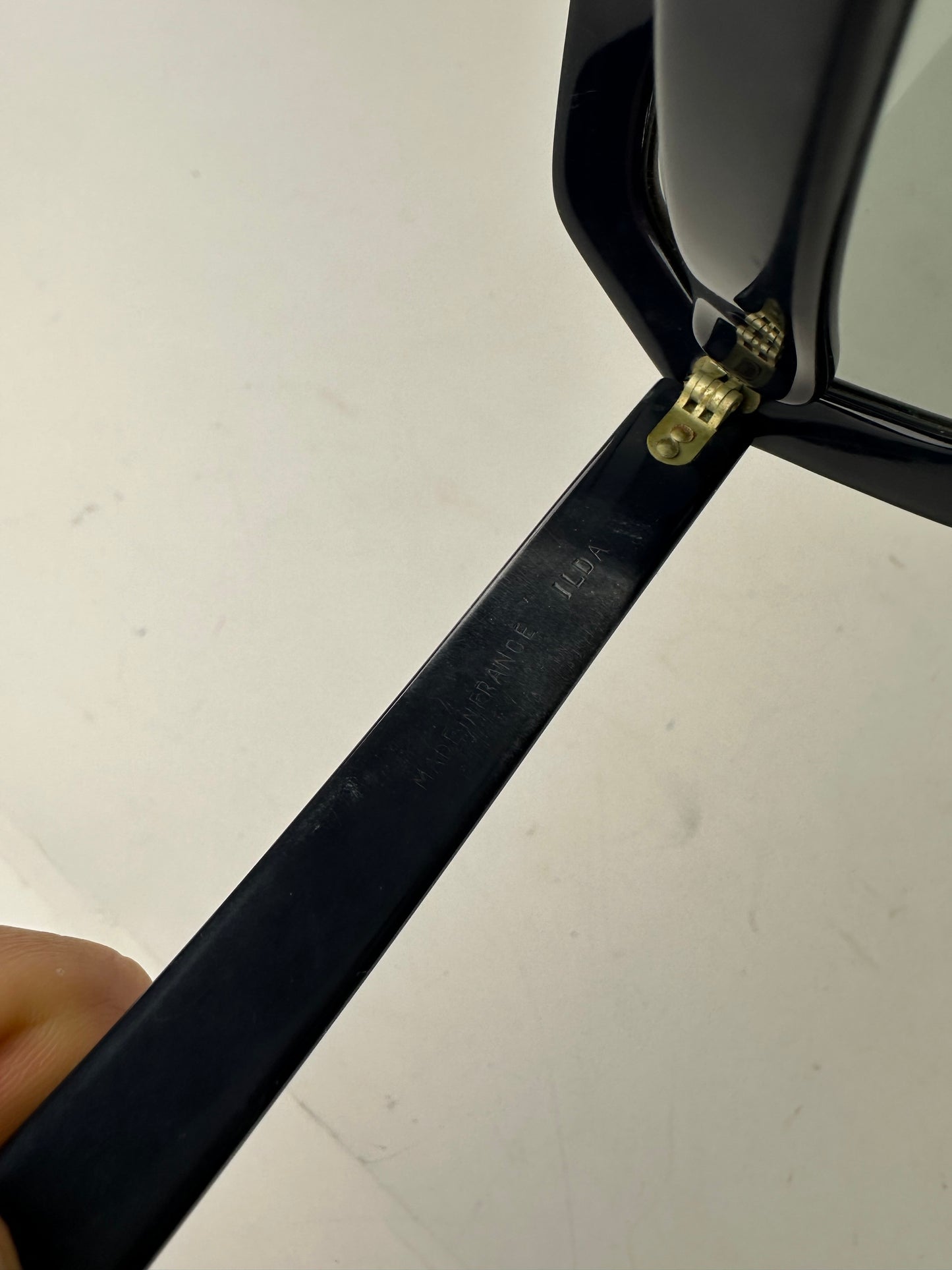 Vintage Givenchy Obersized Sunglasses Black Blue