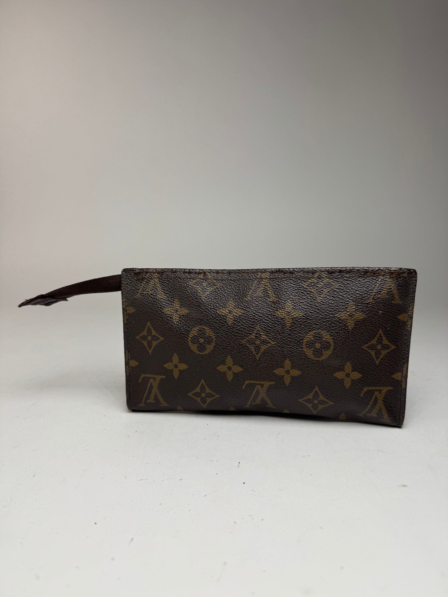 Pochette vintage Louis Vuitton en cuir monogramme marron