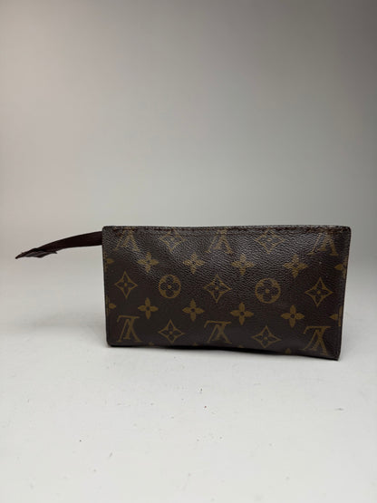 Pochette vintage Louis Vuitton en cuir monogramme marron