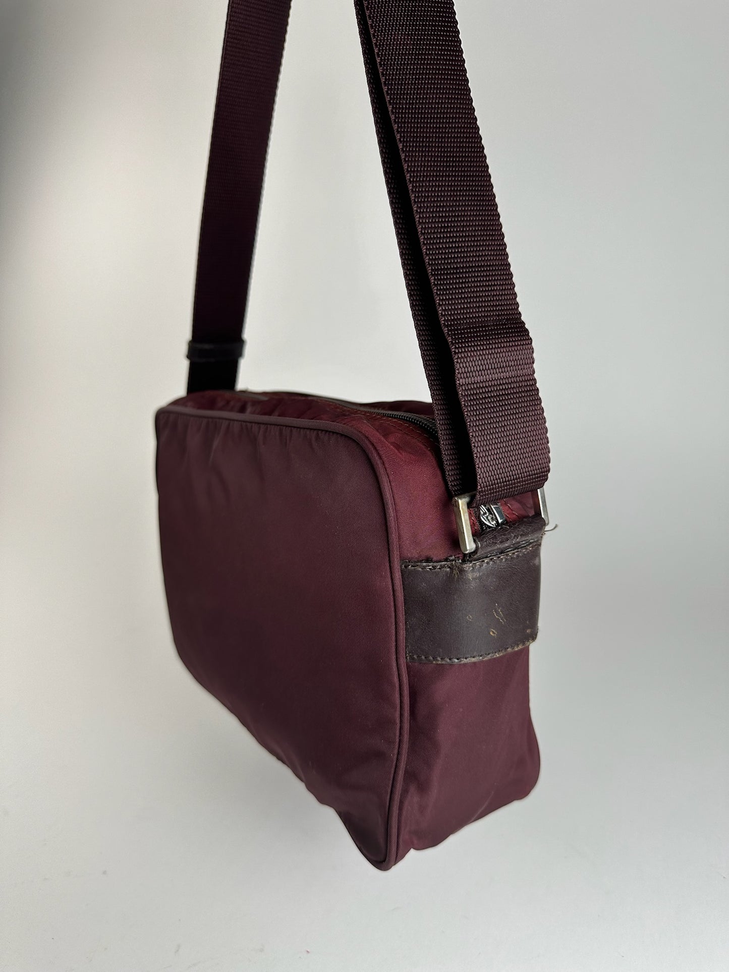 Vintage Prada Polyester Bag purple