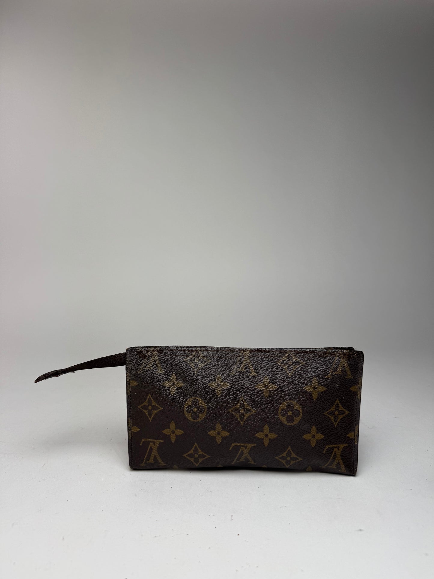 Pochette vintage Louis Vuitton en cuir monogramme marron