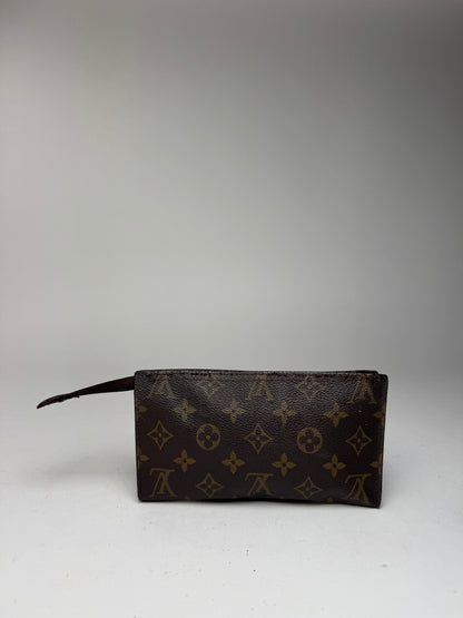 Pochette vintage Louis Vuitton en cuir monogramme marron