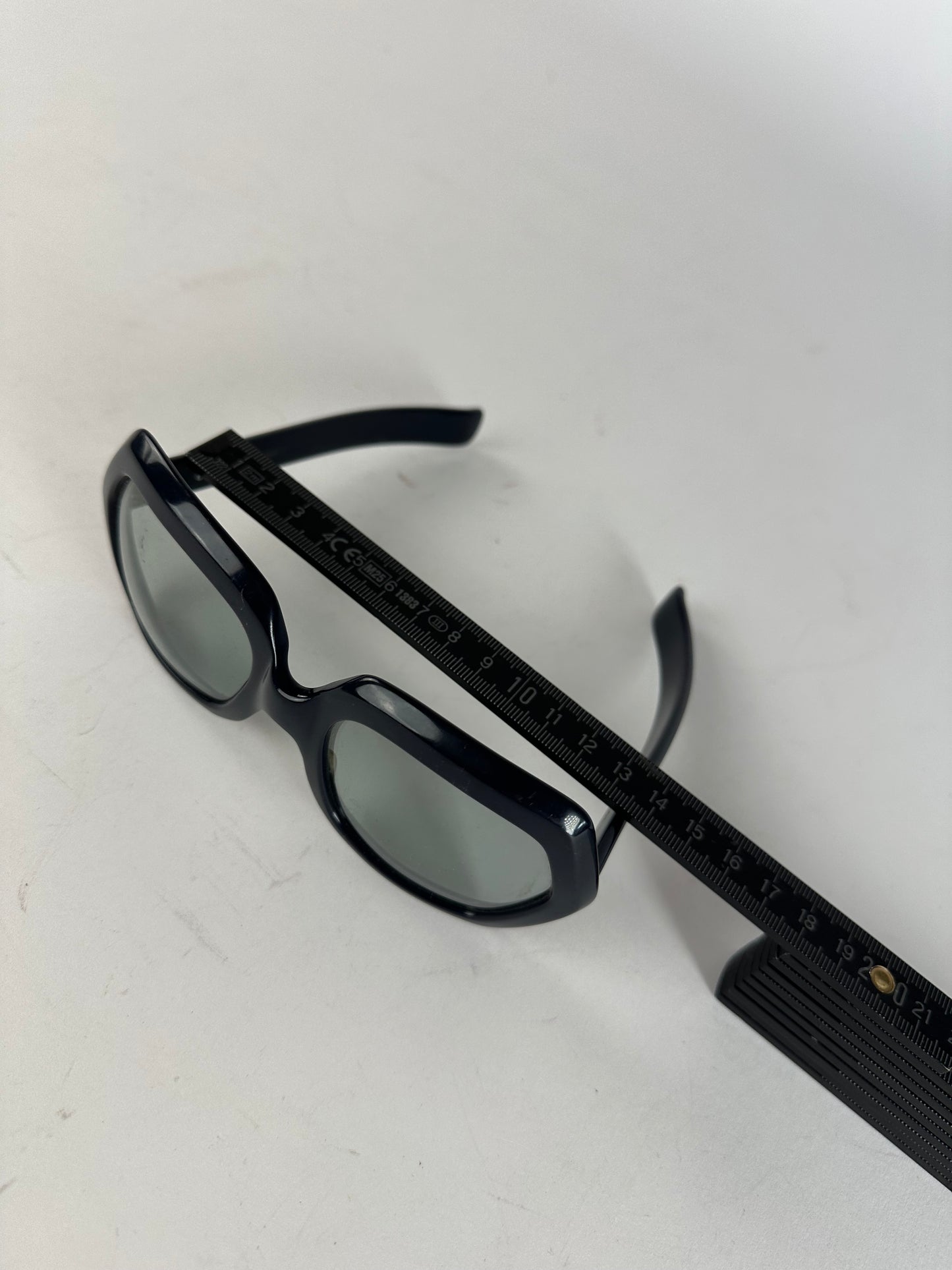 Vintage Givenchy Obersized Sunglasses Black Blue