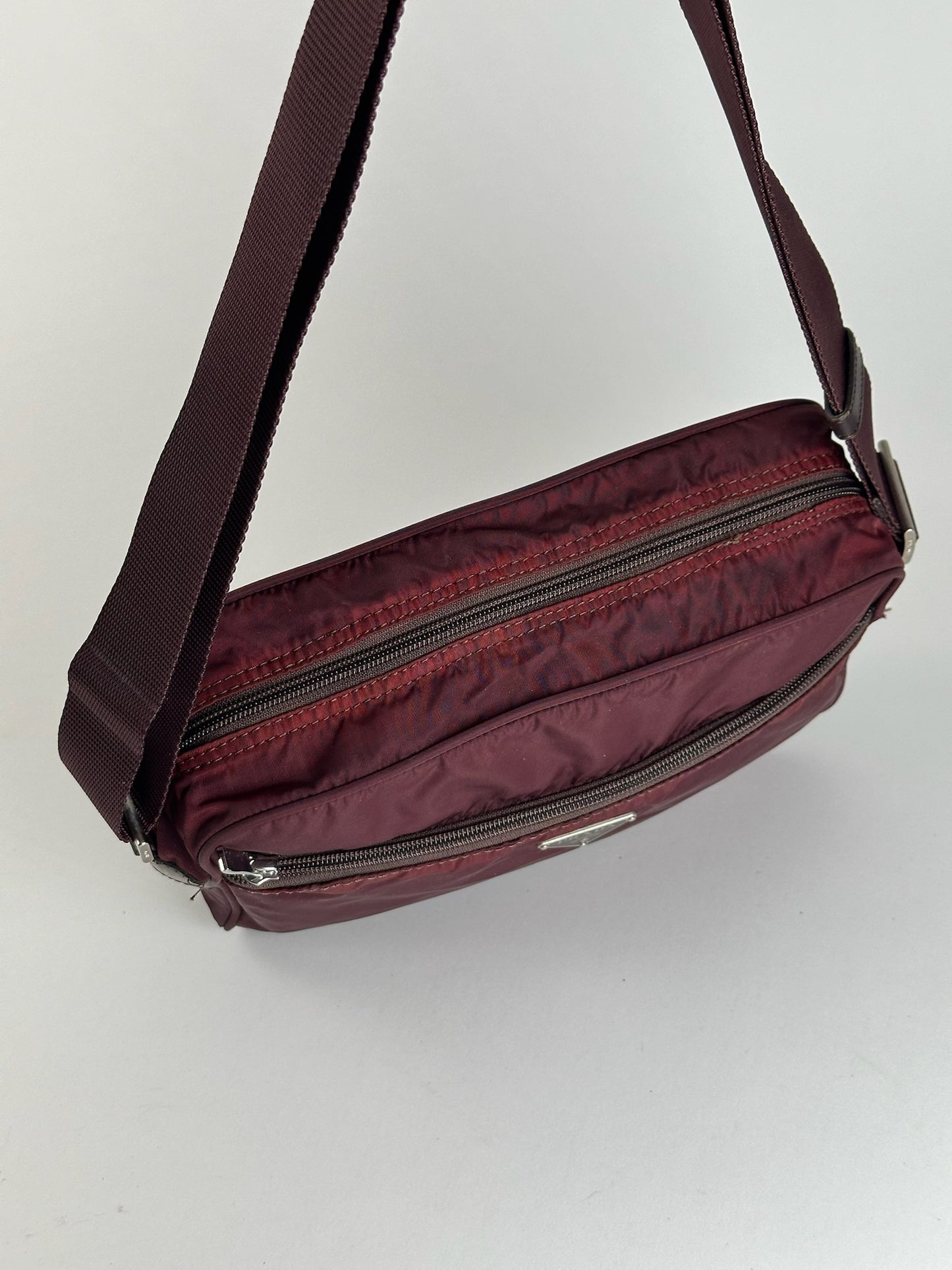 Vintage Prada Polyester Bag purple