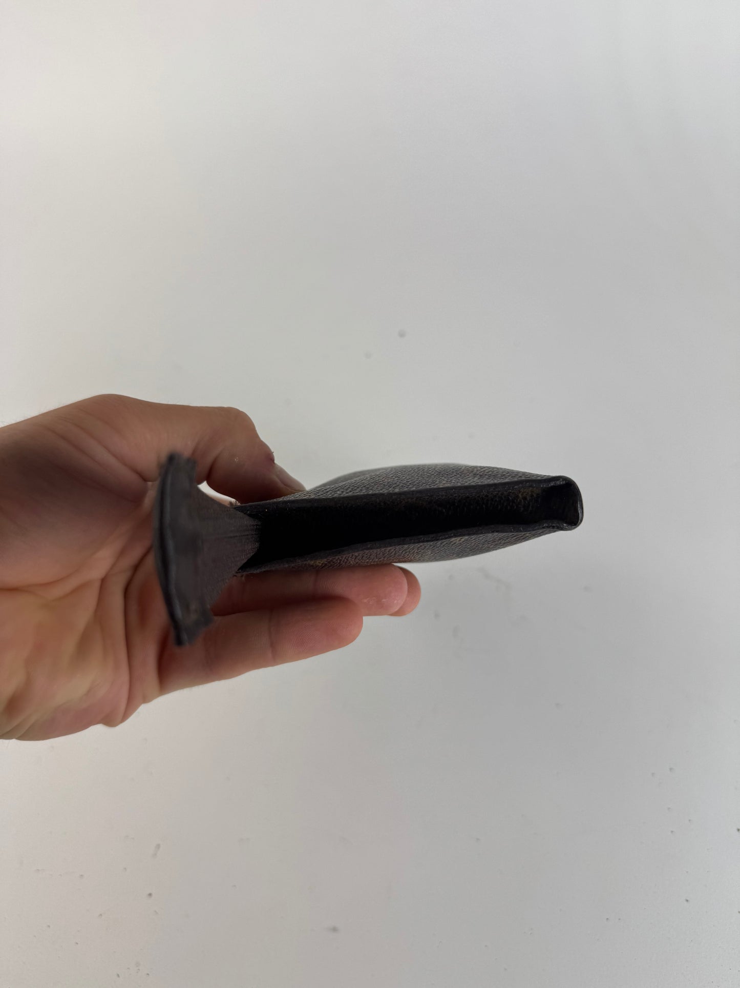 Pochette vintage Louis Vuitton en cuir monogramme marron