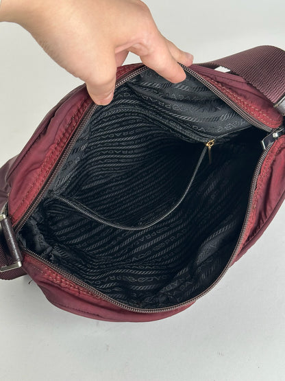 Vintage Prada Polyester Bag purple