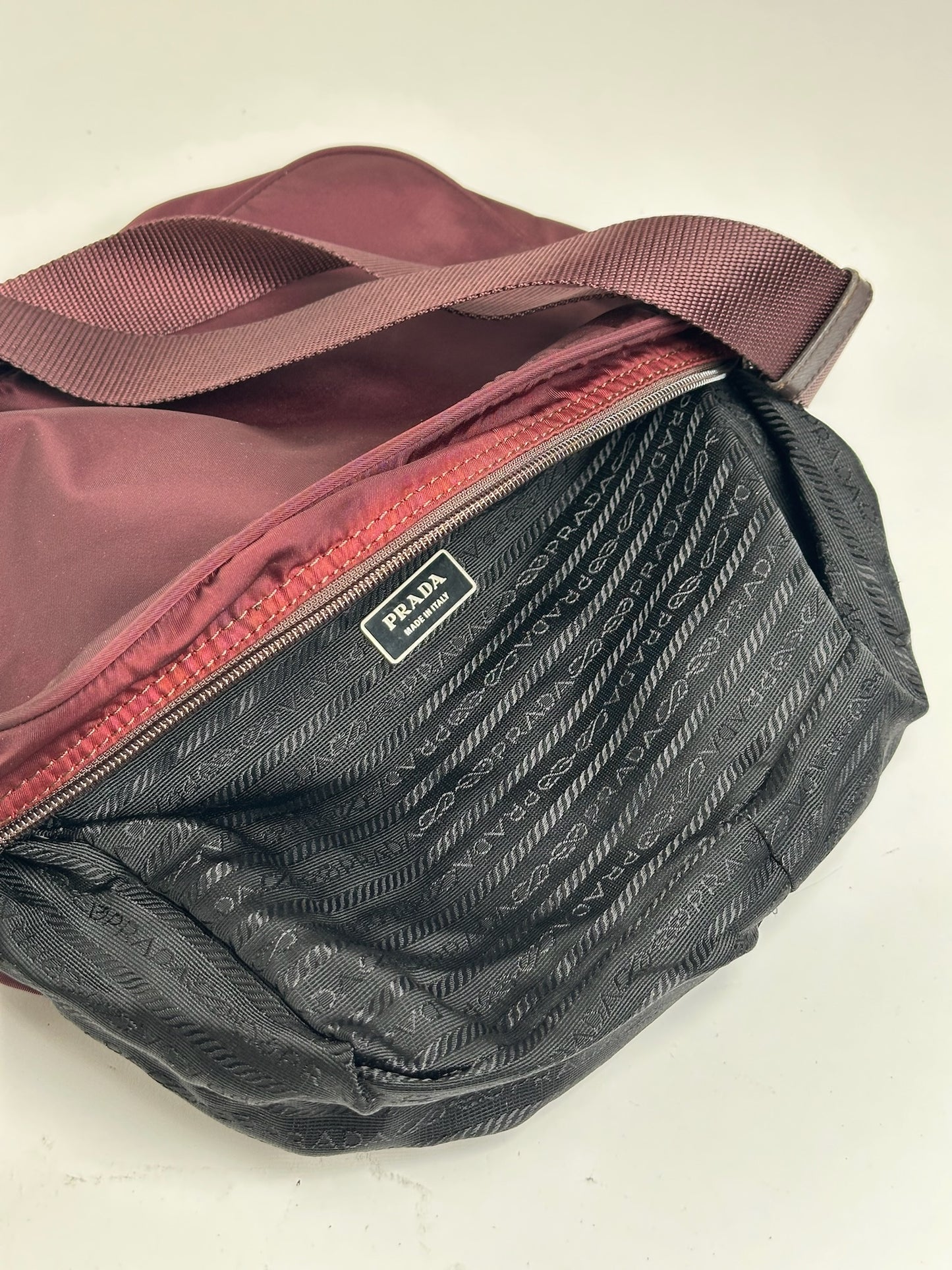 Vintage Prada Polyester Bag purple