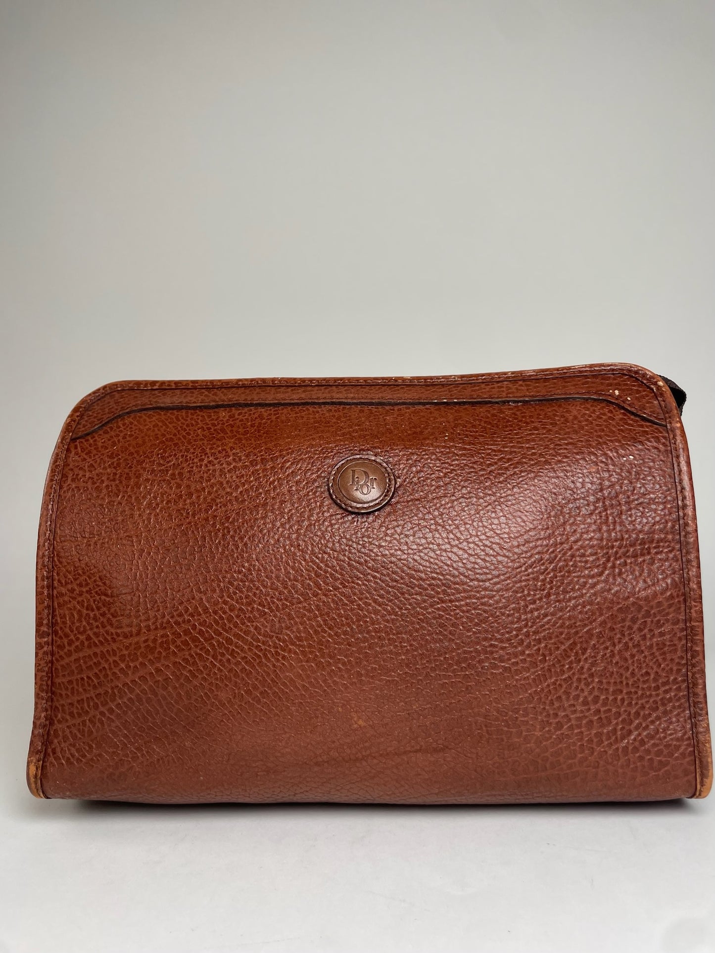 Vintage Dior Leather Clutch Brown