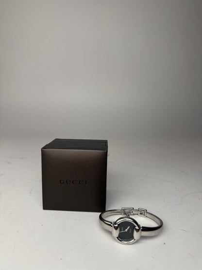 Vintage Gucci Horsebit Watch silver