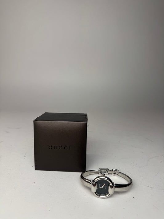 Vintage Gucci Horsebit Watch silver