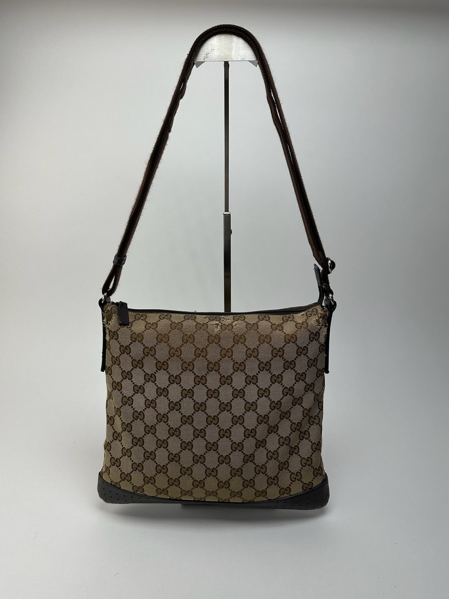 Sac Gucci Monogram Vintage Beige Marron