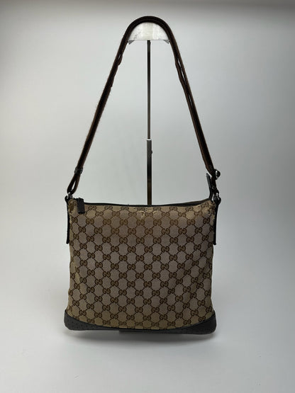 Sac Gucci Monogram Vintage Beige Marron