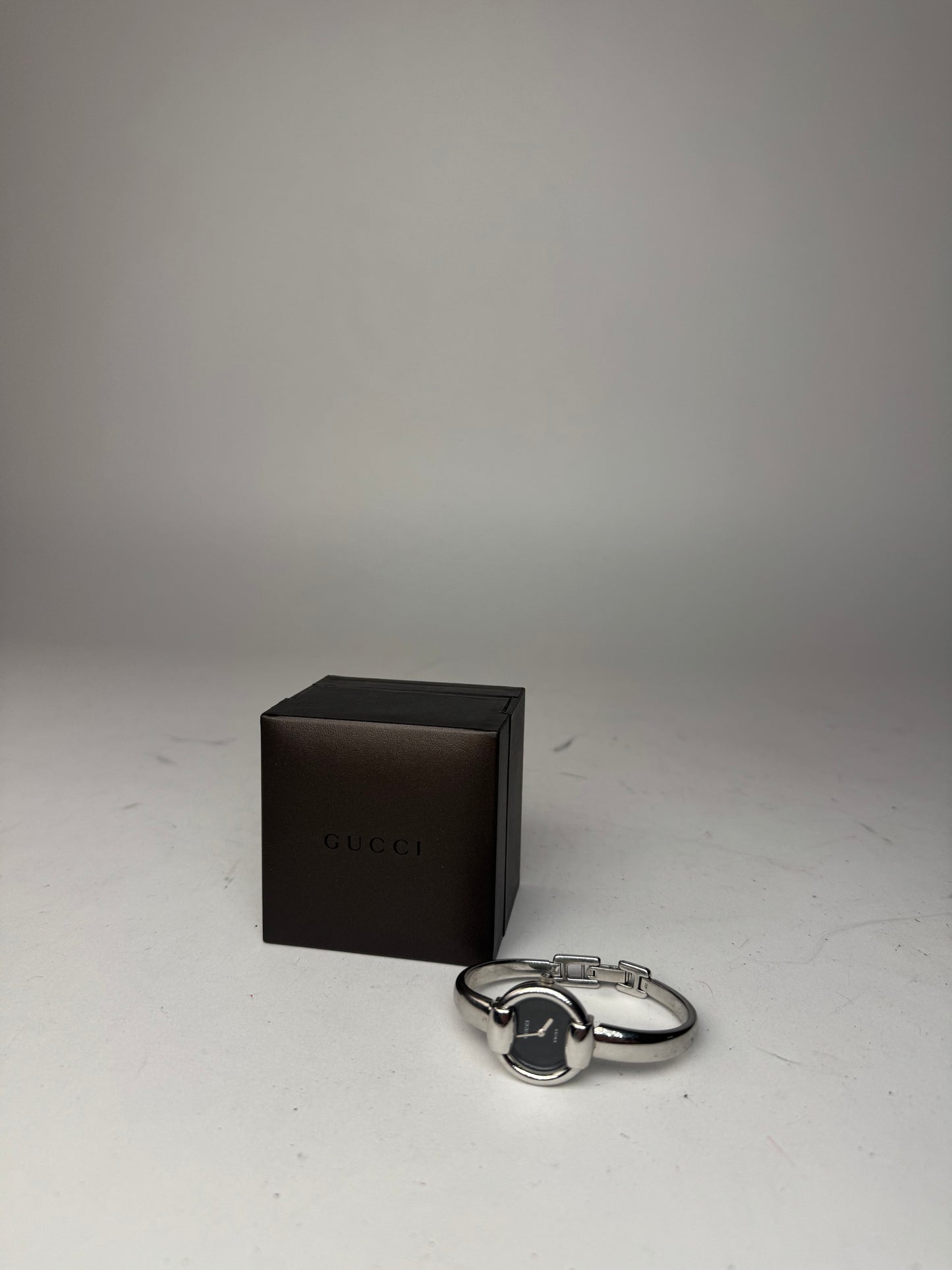 Vintage Gucci Horsebit Watch silver