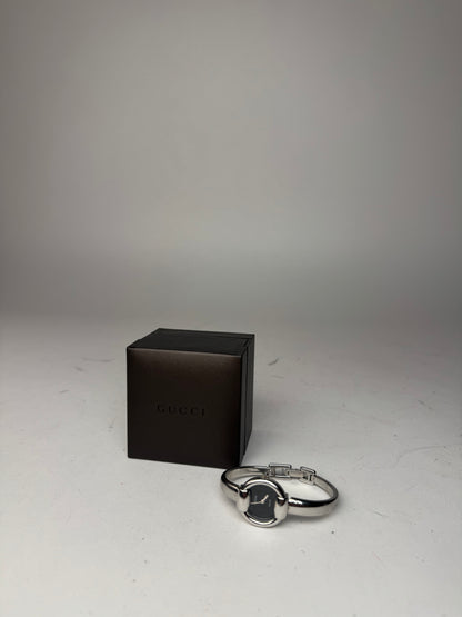 Vintage Gucci Horsebit Watch silver