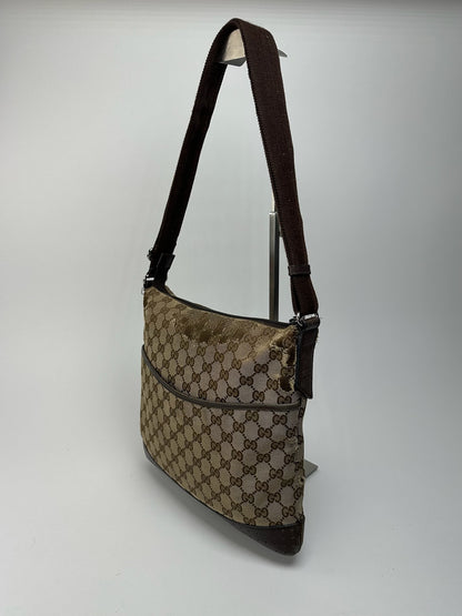 Sac Gucci Monogram Vintage Beige Marron