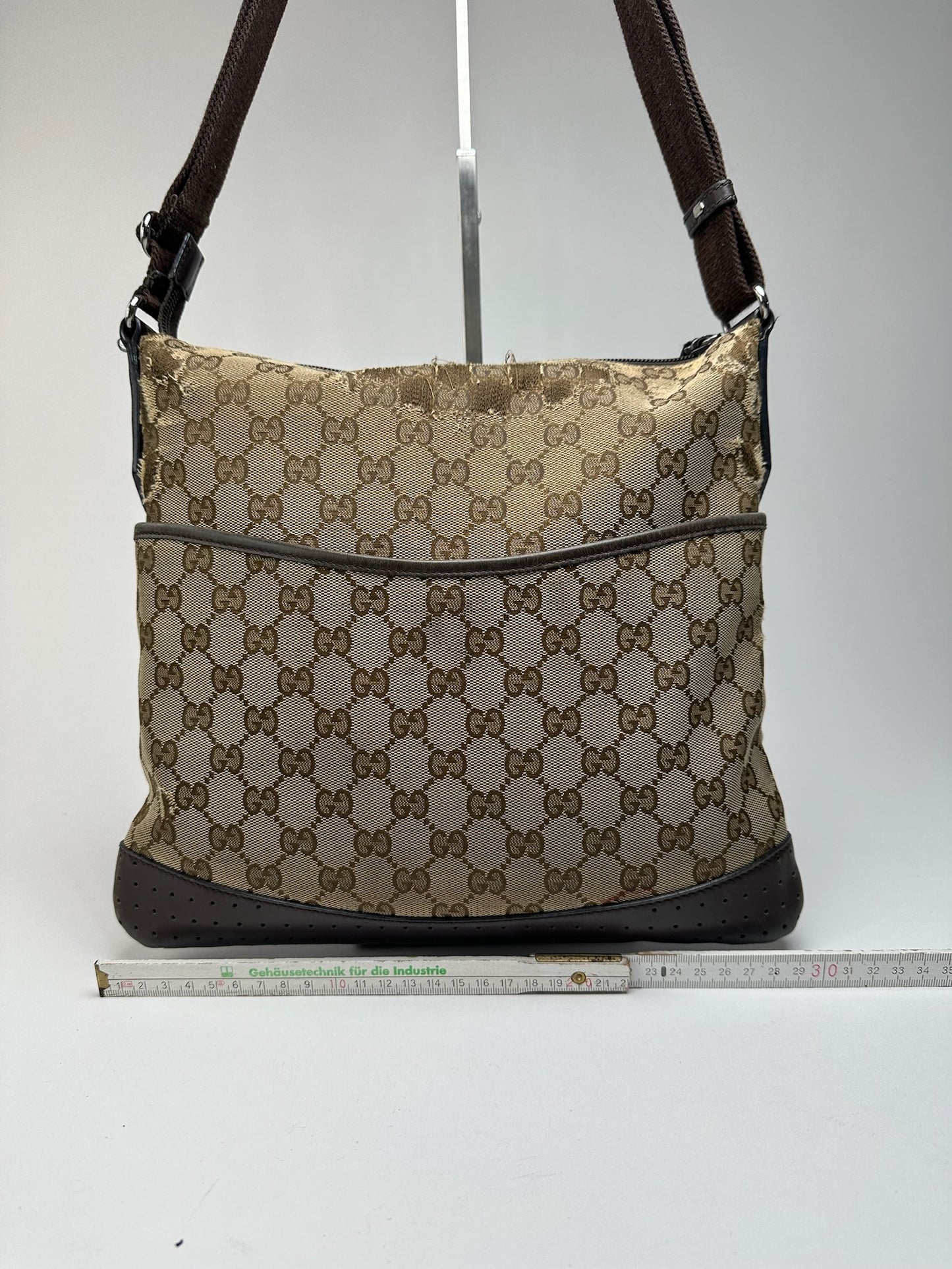 Sac Gucci Monogram Vintage Beige Marron