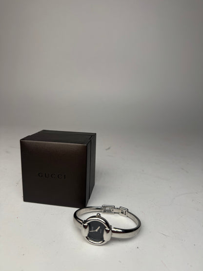 Vintage Gucci Horsebit Watch silver