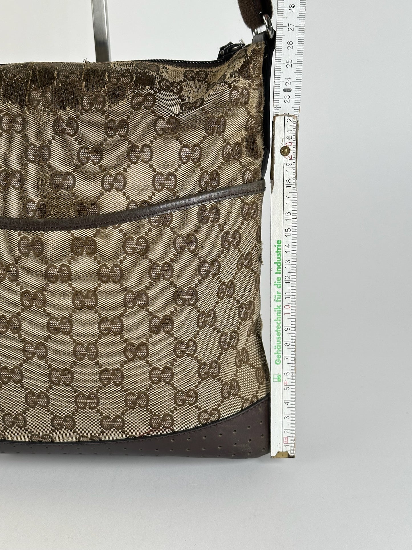 Sac Gucci Monogram Vintage Beige Marron